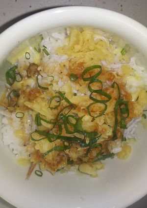 超簡単！あげ玉チーズ丼-レシピのメイン写真