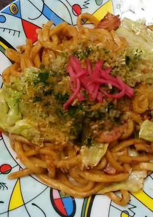 ベーコンの焼きうどん-レシピのメイン写真
