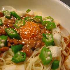 รูปของ 簡単ネバネバ～♪ヘルシーそうめん♪