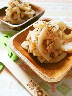 レンジで簡単☆ご飯のお供に無限れんこん。-レシピのメイン写真