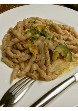 さんまとズッキーニのパスタ-レシピのメイン写真