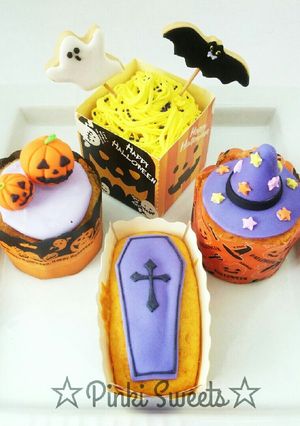 ハロウィンカップケーキ＆パウンドケーキ2-レシピのメイン写真