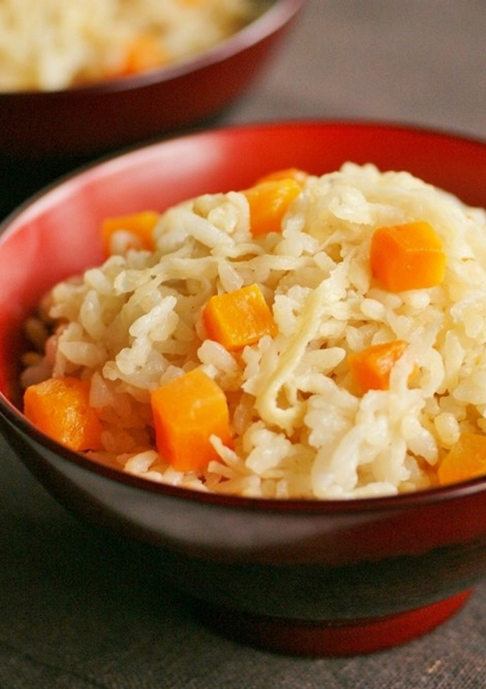 切干大根とにんじんのみそ炊き込みご飯-レシピのメイン写真