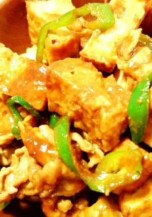 豚肉と厚揚げのこってり赤みそ炒め-レシピのメイン写真