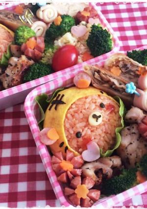 阪神観戦お弁当♡アンパンマン&リラックマ-レシピのメイン写真