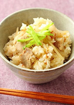 鶏ごぼうのみそ炊き込みご飯-レシピのメイン写真
