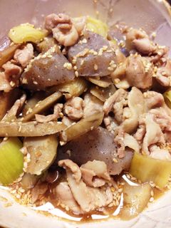 んま!豚バラとゴボウの味噌煮-レシピのメイン写真
