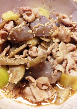 んま！豚バラとゴボウの味噌煮-レシピのメイン写真