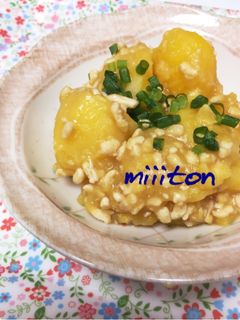 簡単*じゃがいも鶏そぼろ煮-レシピのメイン写真