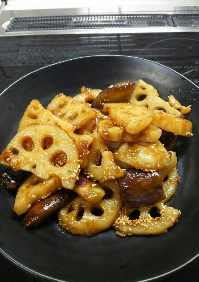 れんこんとナスの甘酢炒め-レシピのメイン写真