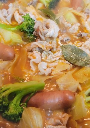 すき焼き鍋で♪トマト鍋-レシピのメイン写真