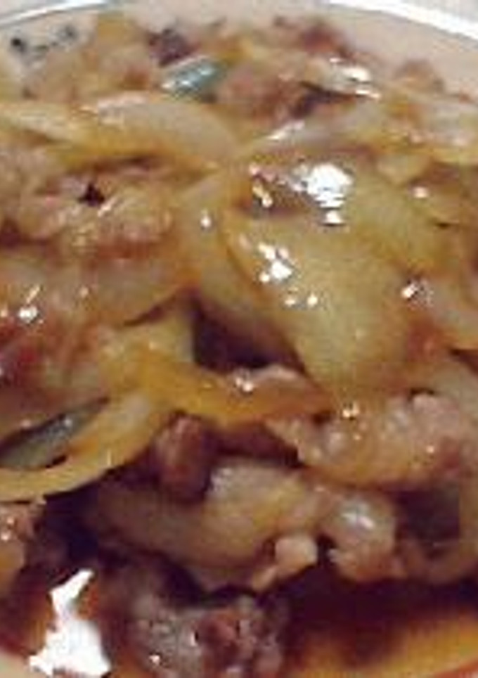 豚肉と玉ねぎの甘辛炒め-レシピのメイン写真