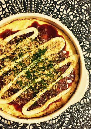 糖質制限◆オーブンで簡単粉なしお好み焼き-レシピのメイン写真