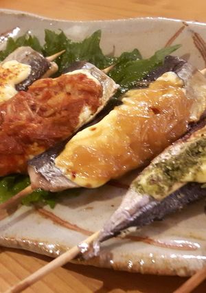 さんまの串焼き!味比べマヨアラカルト-レシピのメイン写真