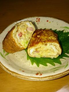お好み焼き風卵焼き-レシピのメイン写真