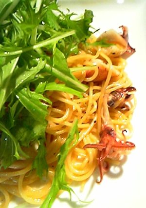 やりいかと水菜のパスタ-レシピのメイン写真