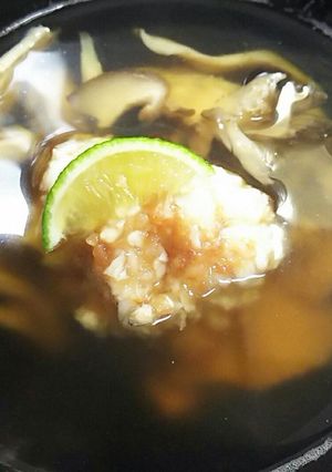 梅肉エビしんじょうの茸椀-レシピのメイン写真