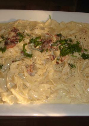 もちもち手作りパスタでカルボナ～ラ♪-レシピのメイン写真