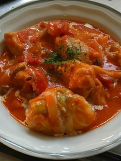 鶏肉のトマト煮込み-レシピのメイン写真