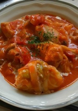 鶏肉のトマト煮込み-レシピのメイン写真