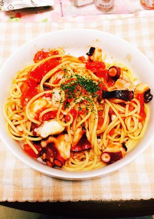 簡単★タコのアラビアータ★トマトパスタ♪-レシピのメイン写真
