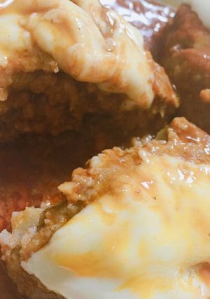餡得意料理！ジューシーハンバーグ-レシピのメイン写真