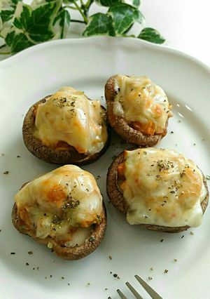 トースターで簡単☆椎茸のキムチーズ焼き-レシピのメイン写真