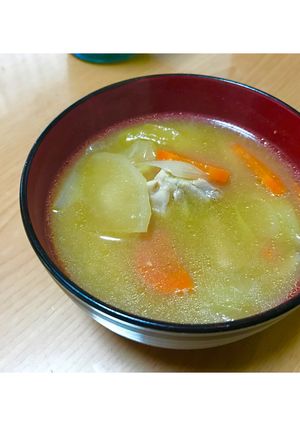 野菜たっぷり鶏肉味噌汁-レシピのメイン写真