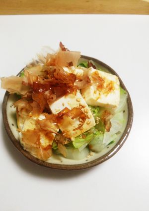 レンジで簡単！豆腐と白菜のあったかサラダ-レシピのメイン写真