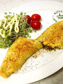 残ったきんぴらごぼうでチーズオムレツ-レシピのメイン写真