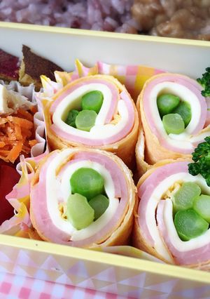 お弁当に＊薄焼き卵のハムチーズロール-レシピのメイン写真