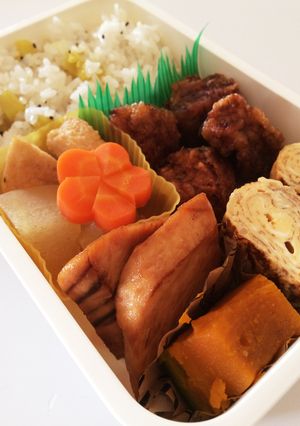 毎日男弁当⁂さつまいもごはん弁当-レシピのメイン写真