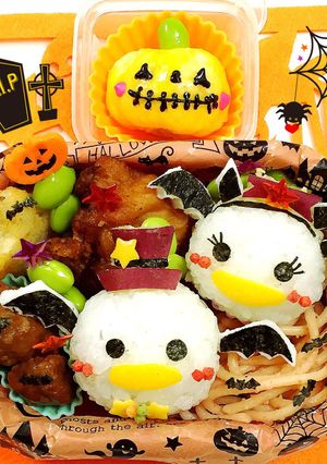 ツムツムドナルドとデイジー ハロウィン-レシピのメイン写真