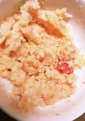 材料3つ!レンジで簡単明太ポテトサラダ-レシピのメイン写真