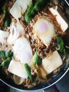 アツアツ牛すき豆腐煮込み♪-レシピのメイン写真