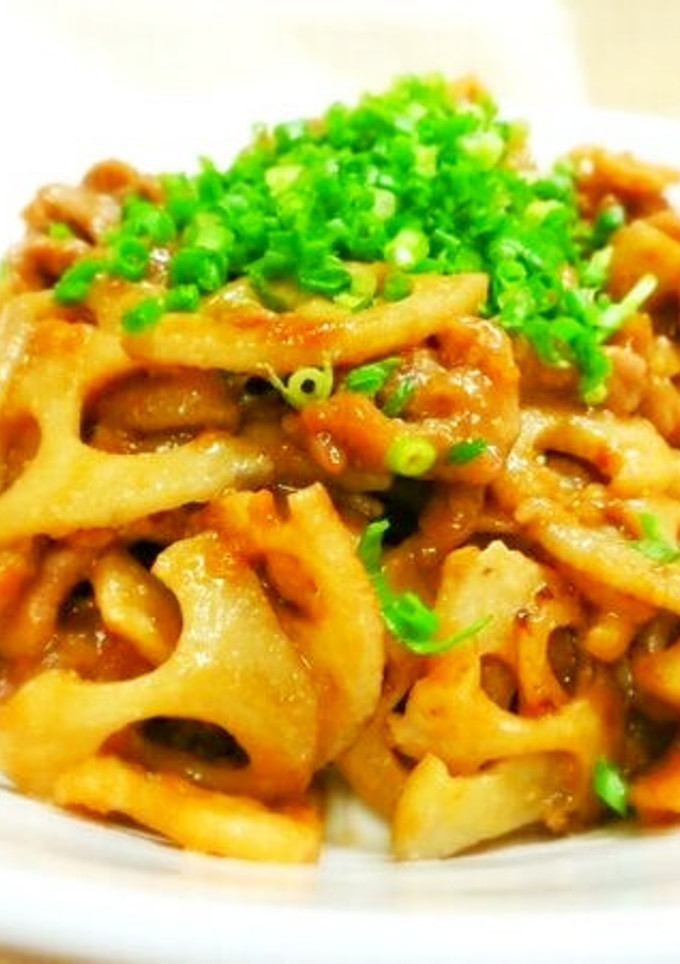 豚肉と蓮根のにんにく味噌炒め-レシピのメイン写真
