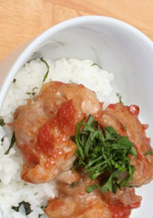 さっぱり夏の丼♡梅しそチキン丼-レシピのメイン写真