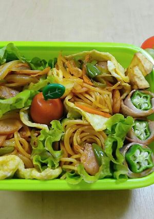 絡まないパスタ弁当☆スパゲティナポリタン-レシピのメイン写真