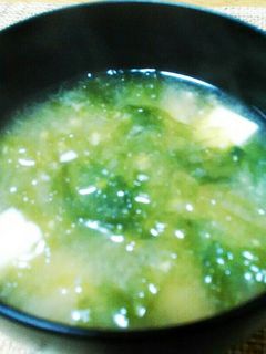 磯の香り*あおさのお味噌汁*-レシピのメイン写真
