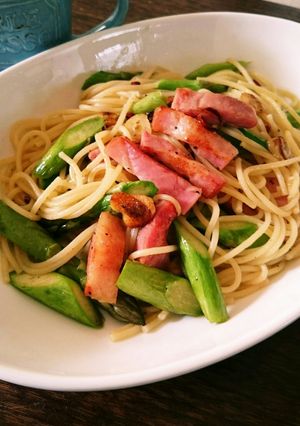 超早！ベーコンとアスパラのペペロンチーノ-レシピのメイン写真