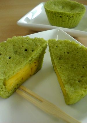 ふんわり青汁ミルクケーキ-レシピのメイン写真