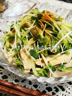 簡単✴ヘルシー♥鶏肉とカイワレのサラダ-レシピのメイン写真