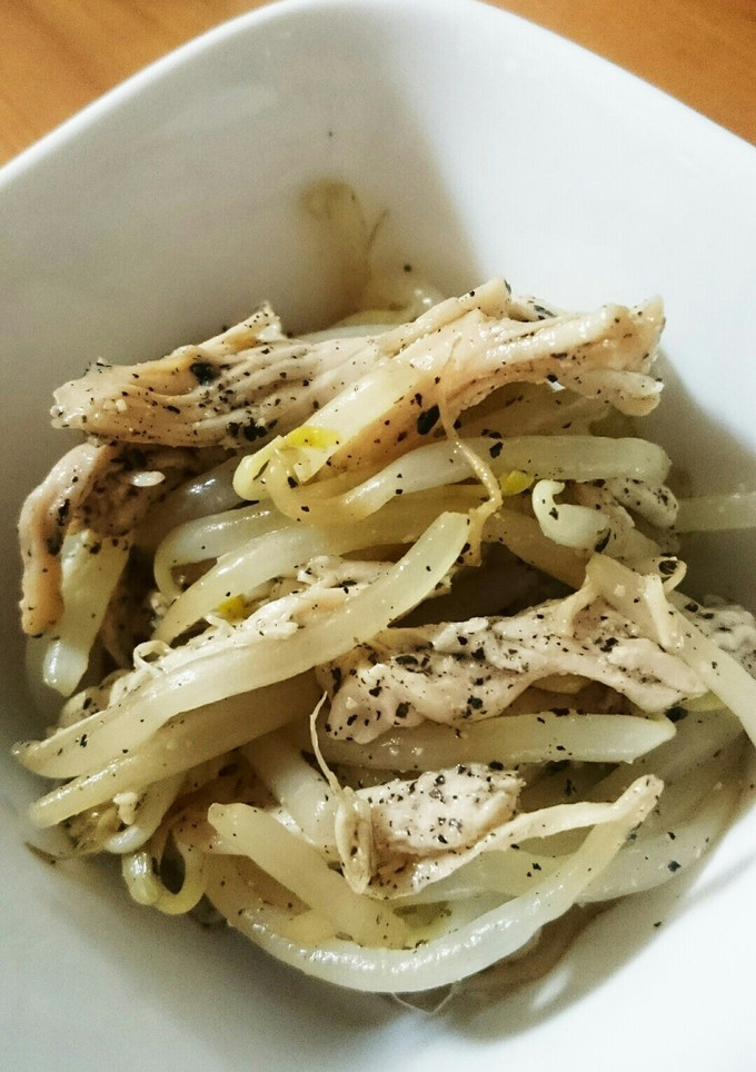 もやしと鶏肉の黒ごまナムル-レシピのメイン写真