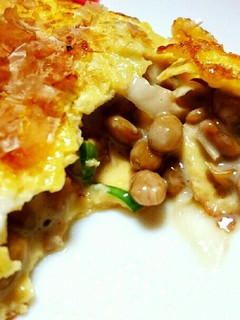 中からとろ~!納豆オムレツ-レシピのメイン写真