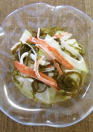 冬瓜ともずくの酢の物-レシピのメイン写真