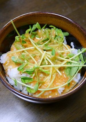 簡単！豆苗とタラマヨのＴＫＧ-レシピのメイン写真