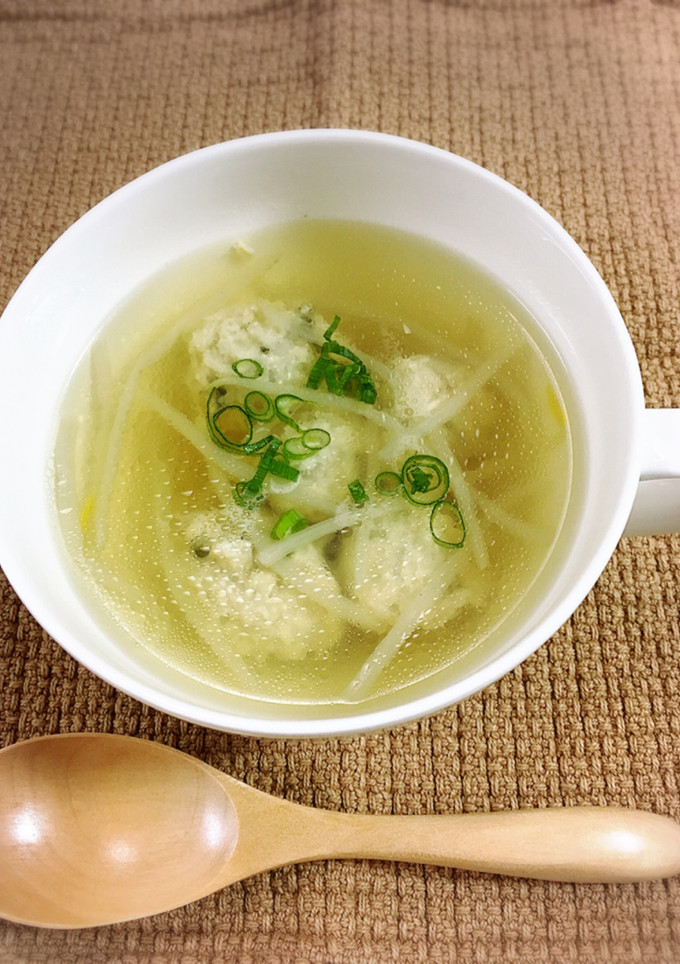 はんぺんつみれともやしのスープ-レシピのメイン写真