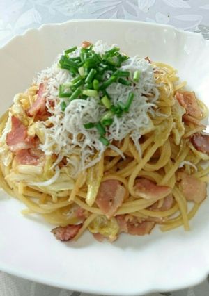 簡単 ベーコンとキャベツとしらすのパスタ-レシピのメイン写真