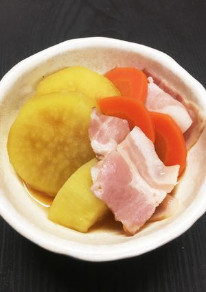 ベーコン入りさつまいも煮-レシピのメイン写真