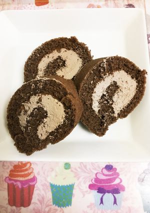 簡単チョコロールケーキ♪-レシピのメイン写真